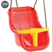 Leagan baby seat luxe culoare: rosu/galben, franghie: pp 10 kb131001001001