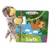 Lenesul meu somnoros - animalut de plus si carticica in limba engleza bbww003