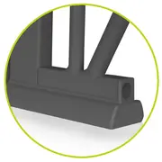 Lionelo - Poarta de siguranta prin presiune Truus Slim, 105 cm, Conform cu standardul europeane de securitate EN1930, Gri/Natur BYNLO-TRUUS_SLIM_GREY_GRAPHITE