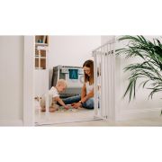 Lionelo - Poarta de siguranta prin presiune Truus Slim, 105 cm, Conform cu standardul europeane de securitate EN1930, Gri/Natur BYNLO-TRUUS_SLIM_GREY_GRAPHITE