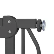 Lionelo - Poarta de siguranta prin presiune Truus Slim, 105 cm, Conform cu standardul europeane de securitate EN1930, Gri/Natur BYNLO-TRUUS_SLIM_GREY_GRAPHITE