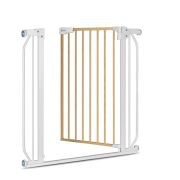Lionelo - Poarta de siguranta prin presiune Truus Slim, 105 cm, Conform cu standardul europeane de securitate EN1930, Gri/Natur BYNLO-TRUUS_SLIM_WHITE_NATURAL