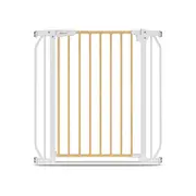 Lionelo - Poarta de siguranta prin presiune Truus Slim, 105 cm, Conform cu standardul europeane de securitate EN1930, Gri/Natur BYNLO-TRUUS_SLIM_WHITE_NATURAL