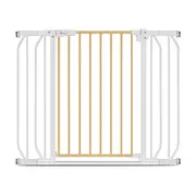 Lionelo - Poarta de siguranta prin presiune Truus Slim, 105 cm, Conform cu standardul europeane de securitate EN1930, Gri/Natur BYNLO-TRUUS_SLIM_WHITE_NATURAL