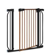 Lionelo - Poarta de siguranta prin presiune Truus Slim, 105 cm, Conform cu standardul europeane de securitate EN1930, Negru/Natur BYNLO-TRUUS_SLIM_BLACK_CARBON_NATURAL