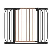 Lionelo - Poarta de siguranta prin presiune Truus Slim, 105 cm, Conform cu standardul europeane de securitate EN1930, Negru/Natur BYNLO-TRUUS_SLIM_BLACK_CARBON_NATURAL