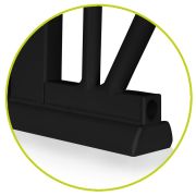 Lionelo - Poarta de siguranta prin presiune Truus Slim, 105 cm, Conform cu standardul europeane de securitate EN1930, Negru/Natur BYNLO-TRUUS_SLIM_BLACK_CARBON_NATURAL