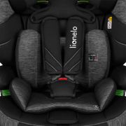 Lionelo - Scaun auto, Levi One i-Size, Universal, Instalare FWF, Cu tetiera reglabila in 10 pozitii, Cu spatar detasabil, 76-150 cm, Conform cu R129, Gri BYNLO-LEVI_ONE_I-SIZE_BLACK_GREY