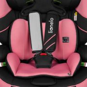 Lionelo - Scaun auto, Levi One i-Size, Universal, Instalare FWF, Cu tetiera reglabila in 10 pozitii, Cu spatar detasabil, 76-150 cm, Conform cu R129, Roz BYNLO-LEVI_ONE_I-SIZE_PINK_ROSE