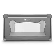 Lionelo - Tarc de joaca Willow, Pliere compacta, Include sacosa depozitare, Din plasa, Cu doua intrari laterale, Cu fermoar, Cu ventuze, Gri BYNLO-WILLOW_GREY_CONCRETE
