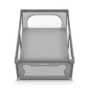 Lionelo - Tarc de joaca Willow, Pliere compacta, Include sacosa depozitare, Din plasa, Cu doua intrari laterale, Cu fermoar, Cu ventuze, Gri BYNLO-WILLOW_GREY_CONCRETE