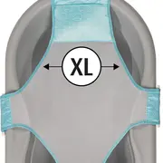 Plasa de baie pentru cadita bebelusului MyHappyBath Sling, reglabila, fara BPA, 0+ luni, Reer 76072