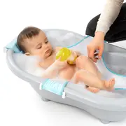 Plasa de baie pentru cadita bebelusului MyHappyBath Sling, reglabila, fara BPA, 0+ luni, Reer 76072