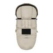 Sac De Dormit De Iarna Pentru Carucior Cu Centuri De Siguranta In 5 Puncte, Cu Blana Detasabila, Fermoare Laterale, Impermeabil Si Plus, Umplutura Fleece, 105x48cm, 0-36 Luni, Bej Pjb80605280