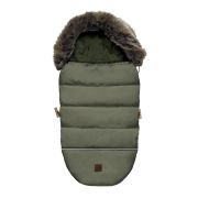 Sac De Dormit De Iarna Pentru Carucior Cu Centuri De Siguranta In 5 Puncte, Cu Blana Detasabila, Fermoare Laterale, Impermeabil Si Plus, Umplutura Fleece, 105x48cm, 0-36 Luni, Khaki Pjb80605303