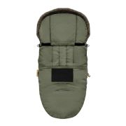 Sac De Dormit De Iarna Pentru Carucior Cu Centuri De Siguranta In 5 Puncte, Cu Blana Detasabila, Fermoare Laterale, Impermeabil Si Plus, Umplutura Fleece, 105x48cm, 0-36 Luni, Khaki Pjb80605303