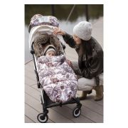 Sac De Dormit De Iarna Pentru Carucior Cu Centuri De Siguranta In 5 Puncte, Cu Blana Detasabila, Fermoare Laterale, Impermeabil Si Plus, Umplutura Fleece, 105x48cm, 0-36 Luni, Sepia Rose Pjb80605297
