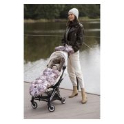 Sac De Dormit De Iarna Pentru Carucior Cu Centuri De Siguranta In 5 Puncte, Cu Blana Detasabila, Fermoare Laterale, Impermeabil Si Plus, Umplutura Fleece, 105x48cm, 0-36 Luni, Sepia Rose Pjb80605297
