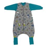 Sac de dormit cu picioruse si maneca lunga detasabila Dinosaur 100 cm + manseta 2.5 Tog BBXCJ903-25FSN