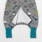 Sac de dormit cu picioruse si maneca lunga detasabila Dinosaur 60 cm + manseta 2.5 Tog BBXCJ907-25FSN