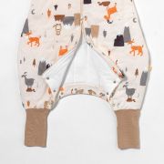 Sac de dormit cu picioruse si talpa antiderapanta Mountain Animals 70 cm + manseta 1.0 Tog BBXCJ770-10FN