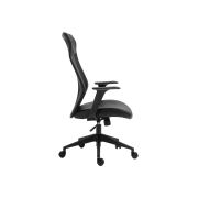 Scaun birou egonomic sl q346, mesh, inaltime reglabila, roti pivotante, cadru polipropilena, 136 kg, negru drm10260