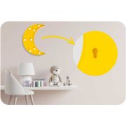 Lampa de veghe in forma de semiluna nukido 740920 - galben edeedi740920