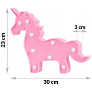 Lampa de veghe in forma de unicorn nukido 740922 - roz edeedi740922