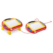 Masuta cu tabla magnetica pentru desenat cu accesorii incluse ricokids 772200 - rosu edeedi772200