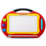 Masuta cu tabla magnetica pentru desenat cu accesorii incluse ricokids 772200 - rosu edeedi772200