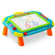 Masuta cu tabla magnetica pentru desenat cu accesorii incluse ricokids 772201 - albastru edeedi772201