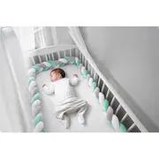 Protectie laterala pentru patut, impletita, 2 m, ricokids 722002 - mint edeedi722002