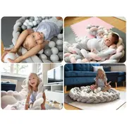Protectie laterala pentru patut, impletita, 2 m, ricokids 722002 - mint edeedi722002