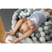 Protectie laterala pentru patut, impletita, 2 m, ricokids 722003 - roz edeedi722003