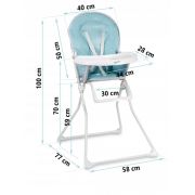 Scaun de masa ricokids fando - albastru edeedi7066
