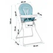 Scaun de masa ricokids fando - albastru edeedi7066