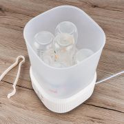 Sterilizator cu aburi si functie de uscare pentru biberoane, detartrare automata, 5 biberoane, Reer VapoDryS 36130