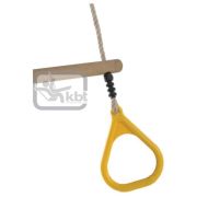 Trapez din lemn cu inele din plastic pp10, galben, 2,55 m kb220001003001