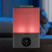 Umidificator ultrasunete cu automatizare si lumina de noapte,  telecomanda , afisaj temperatura si umiditate, temporizator, Reer 94060