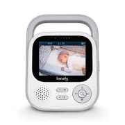 Video monitor, Lionelo, Babyline 3.2, Full HD, Comunicare bidirectionala, 2.8 inch, Cu sunete si mod de noapte, Cu 5 niveluri de detectare a sunetului, Alb BYNLOC-BABYLINE_3.2_WHITE