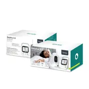 Video monitor, Lionelo, Babyline 3.2, Full HD, Comunicare bidirectionala, 2.8 inch, Cu sunete si mod de noapte, Cu 5 niveluri de detectare a sunetului, Alb BYNLOC-BABYLINE_3.2_WHITE