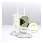 Video monitor, Lionelo, Babyline 3.2, Full HD, Comunicare bidirectionala, 2.8 inch, Cu sunete si mod de noapte, Cu 5 niveluri de detectare a sunetului, Alb BYNLOC-BABYLINE_3.2_WHITE