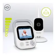 Video monitor, Lionelo, Babyline 3.2, Full HD, Comunicare bidirectionala, 2.8 inch, Cu sunete si mod de noapte, Cu 5 niveluri de detectare a sunetului, Alb BYNLOC-BABYLINE_3.2_WHITE