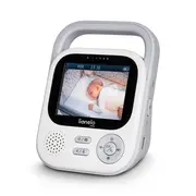 Video monitor, Lionelo, Babyline 3.2, Full HD, Comunicare bidirectionala, 2.8 inch, Cu sunete si mod de noapte, Cu 5 niveluri de detectare a sunetului, Alb BYNLOC-BABYLINE_3.2_WHITE