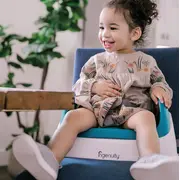 Ingenuity - booster toddler smartclean, peacock blue bbb11786