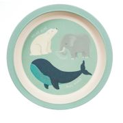 SB Farfurie din bambus Animals DNBSB_ZOE086_PLATE