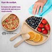 Set Diversificare, AppeKids, 100% Silicon, Basic - Bubble Beige KRTAK274902