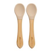Set Lingurite din bambus, AppeKids - Bubble Beige KRTAK275657