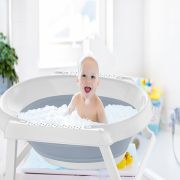 Cadita pliabila BabyJem (Culoare: Somon) JEMbj_5995