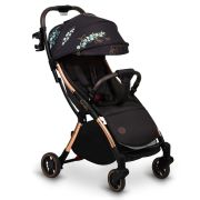 Carucior sport, Lionelo, Julie One, Editie limitata Golden Moments, De la nastere, Greutate redusa, Cu accesorii, Cadru din aluminiu, 0-22 kg, Conform cu standardele europene de securitate EN1888-1 si EN1888-2, Negru BYNLO-JULIE_ONE_GOLDEN_MOMENTS